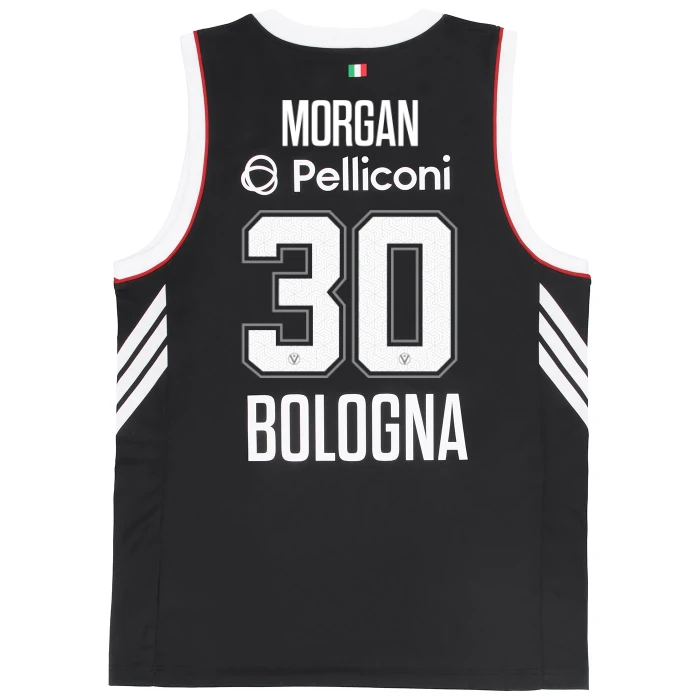 VIRTUS BOLOGNA BLACK EUROLEAGUE JERSEY 25/26