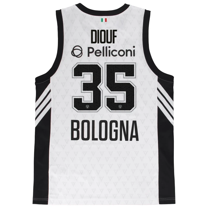 VIRTUS BOLOGNA WHITE EUROLEAGUE JERSEY 25/26