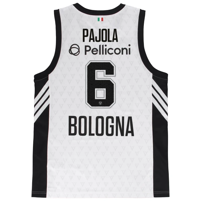 VIRTUS BOLOGNA WHITE EUROLEAGUE JERSEY 25/26