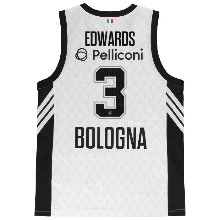 VIRTUS BOLOGNA WHITE EUROLEAGUE JERSEY 25/26