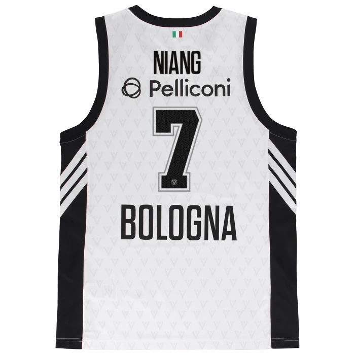 VIRTUS BOLOGNA WHITE EUROLEAGUE JERSEY 25/26