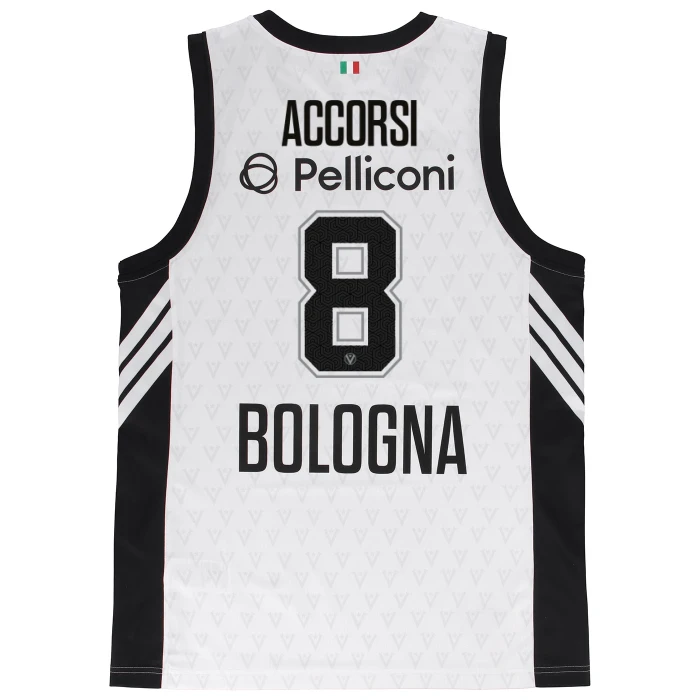 VIRTUS BOLOGNA WHITE EUROLEAGUE JERSEY 25/26