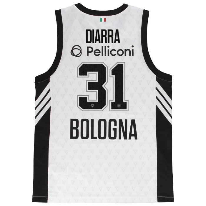 VIRTUS BOLOGNA WHITE EUROLEAGUE JERSEY 25/26
