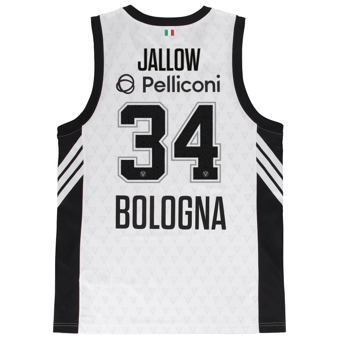 VIRTUS BOLOGNA WHITE EUROLEAGUE JERSEY 25/26
