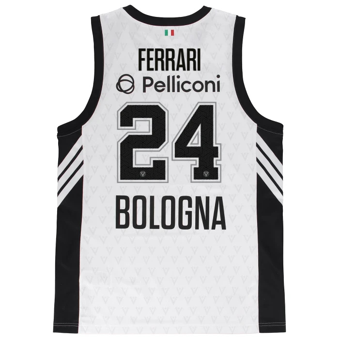 VIRTUS BOLOGNA WHITE EUROLEAGUE JERSEY 25/26