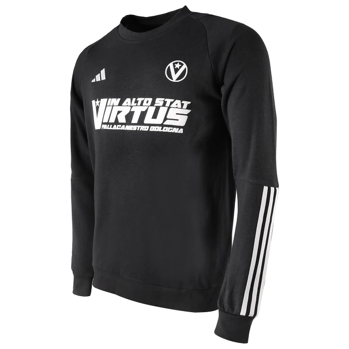 VIRTUS BOLOGNA BLACK CREWNECK 24/25