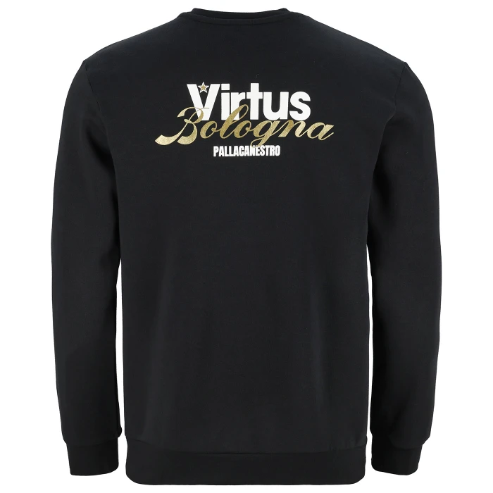 VIRTUS BOLOGNA BLACK CREWNECK
