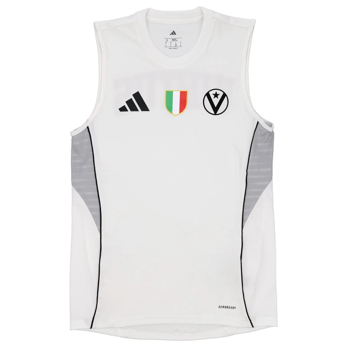VIRTUS BOLOGNA WHITE SLEEVELESS JACKET