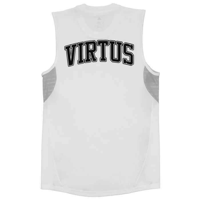 VIRTUS BOLOGNA WHITE SLEEVELESS JACKET