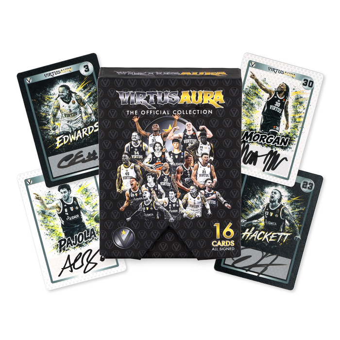 VIRTUS BOLOGNA BOX AURA CARDS AUTOGRAFATE